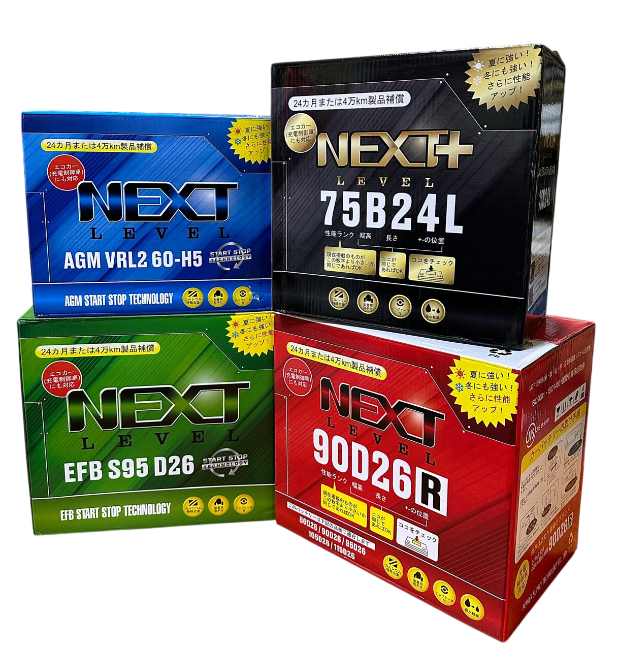 Аккумуляторы Next Level - японское качество